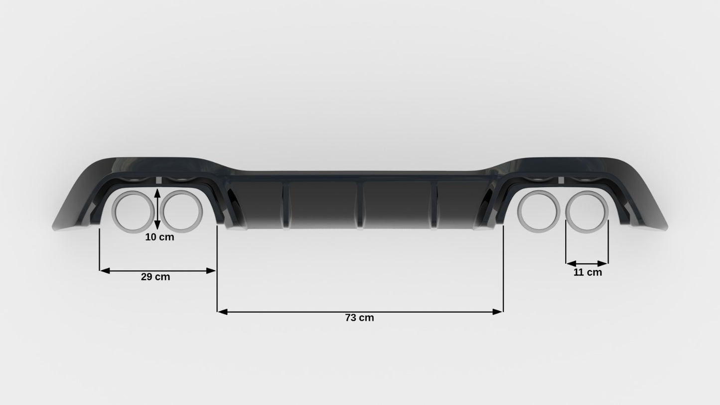 Rear Valance V.1 Volkswagen Golf R Hatchback Mk8
