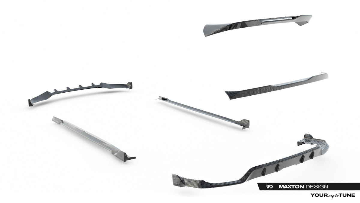 Set of Prepreg Carbon Fiber Splitters BMW X5 M-Pack G05
