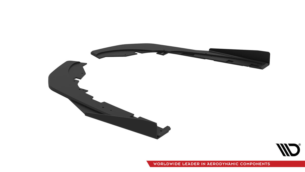 Street Pro Rear Side Splitters + Flaps Kia Stinger GT / GT-Line Mk1
