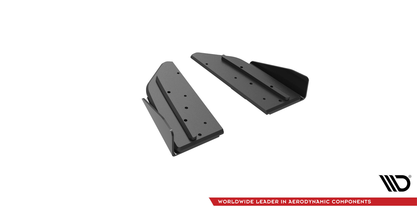 Street Pro Rear Side Splitters + Flaps Mercedes-AMG C43 Coupe / Cabrio C205 Facelift / A205 Facelift