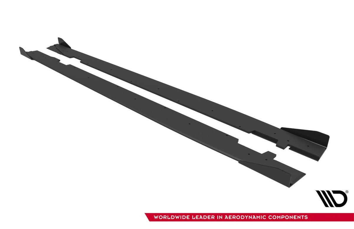 Street Pro Side Skirts Diffusers + Flaps Audi A5 Sportback F5 Facelift