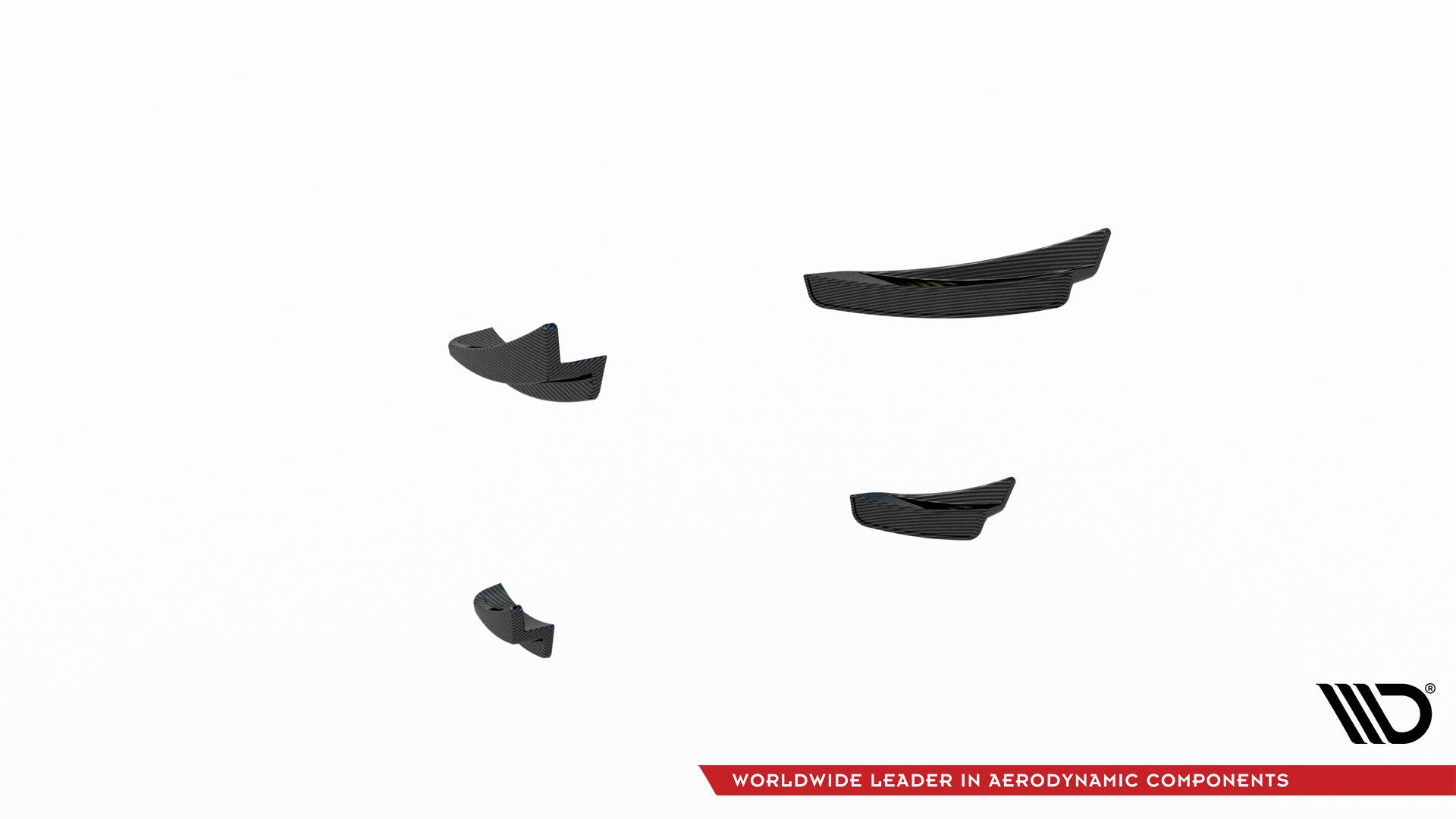 Carbon Fiber Front Bumper Wings (Canards) Prepreg BMW 1 M-Pack /  M135i / 128ti F40