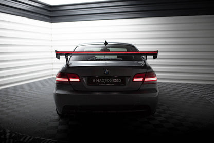Carbon Spoiler With External Brackets Uprights + LED BMW 3 M3 E92