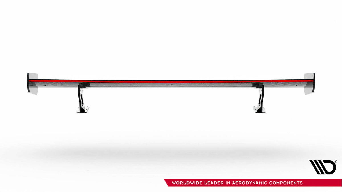 Carbon Spoiler With External Brackets Uprights + LED BMW 3 M3 E92