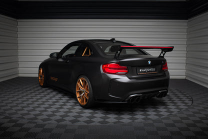 Carbon Spoiler With External Brackets Uprights + LED BMW M2 F87 / 2 / 2 M-Pack F22