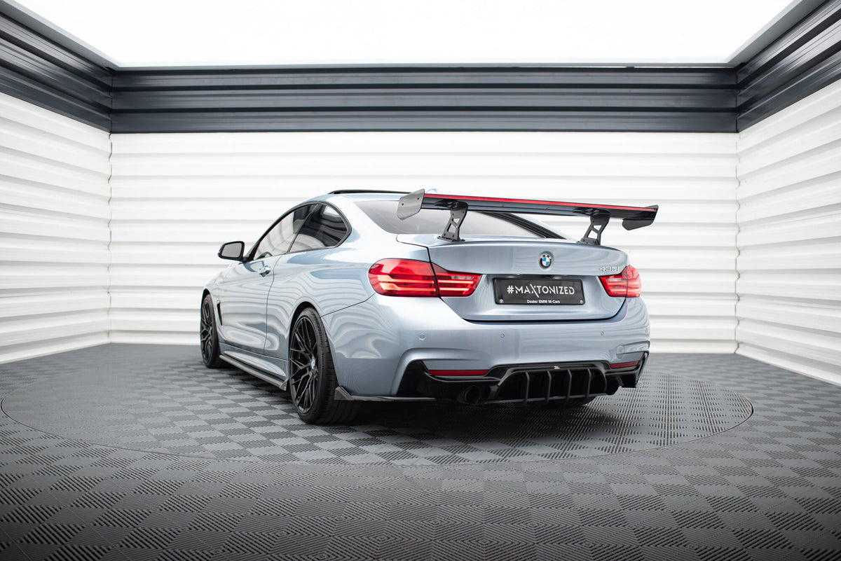 Carbon Spoiler With Internal Brackets Uprights + LED BMW 4 F32