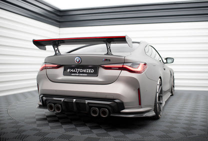 Carbon Spoiler With Internal Brackets Uprights LED BMW M4 G82