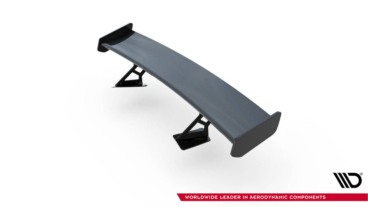Carbon Spoiler With Internal Brackets Uprights + LED Chevrolet Corvette Stingray / Grand Sport C7