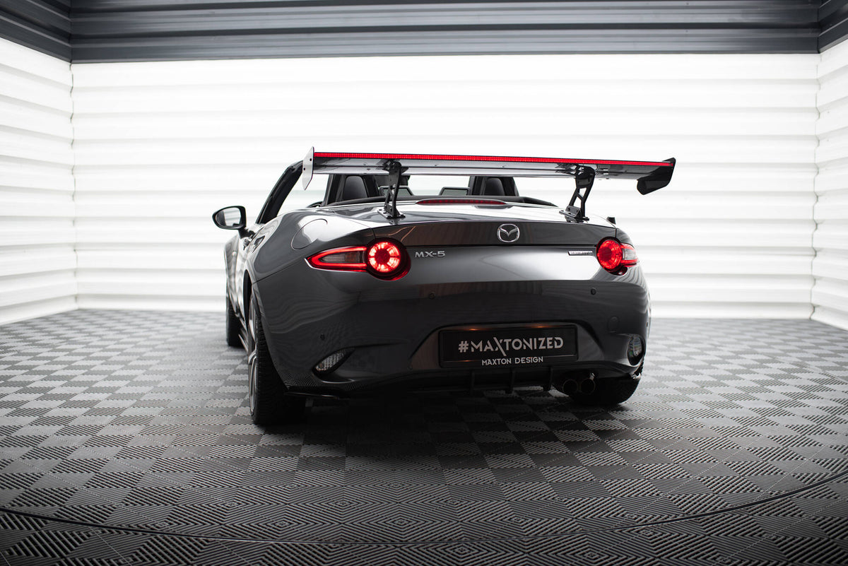 Carbon Spoiler With Internal Brackets Uprights + LED Mazda MX-5 ND Mk4