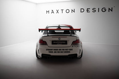 Carbon Spoiler With Internal Brackets Uprights V.1 + LED BMW 1 M E82