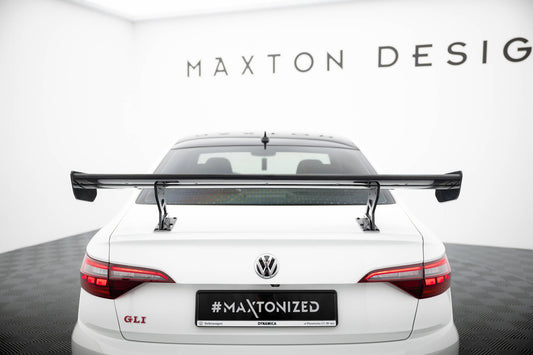 Carbon Spoiler With Internal Brackets Uprights Volkswagen Jetta GLI Mk7