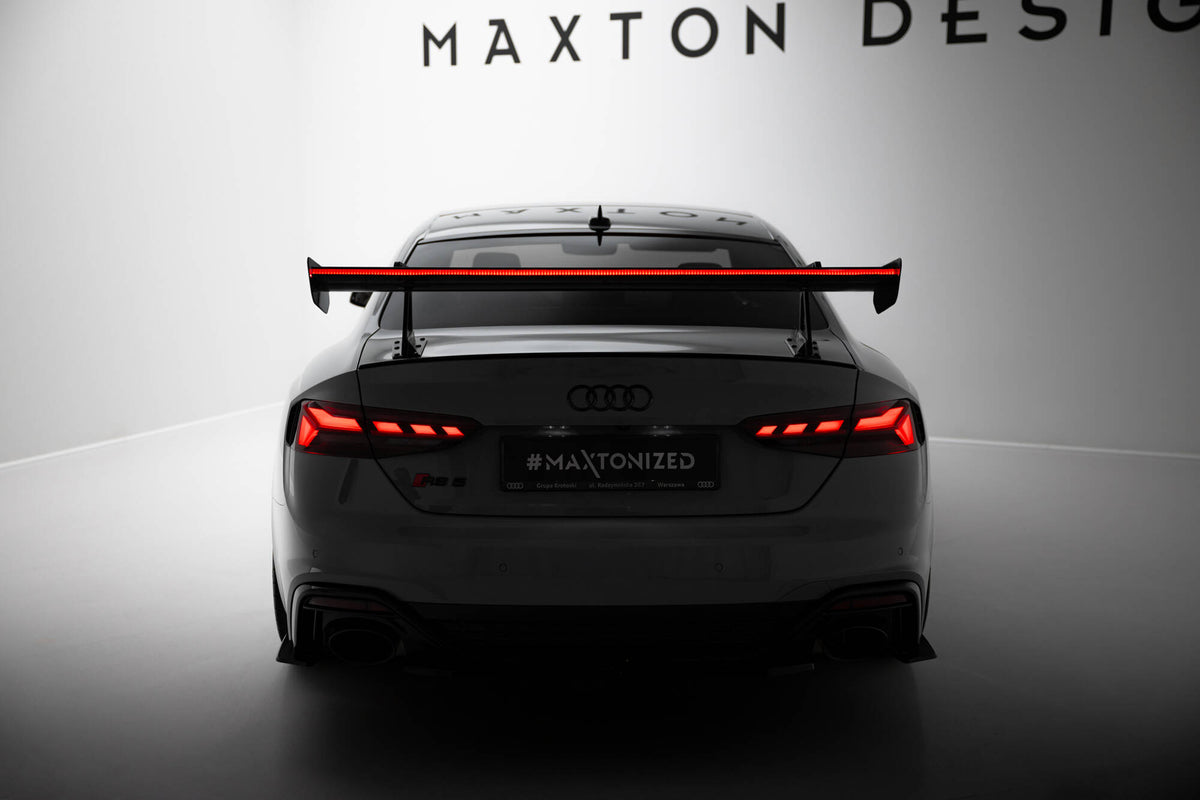 Carbon Spoiler With Upper Swan Mounting + LED Audi A5 / A5 S-Line / S5 / RS5 Coupe F5 / F5 Facelift