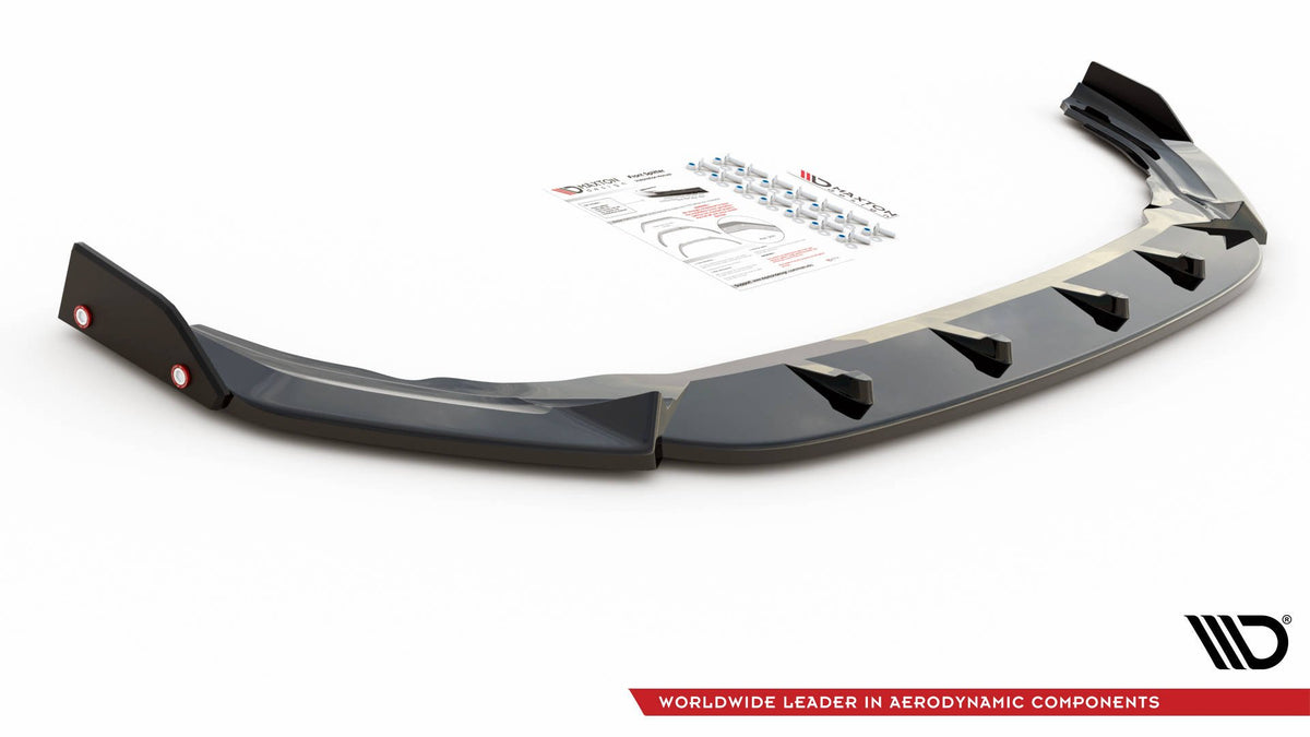 Front Splitter V.2 + Flaps Volkswagen Golf R Hatchback / Variant  Mk8
