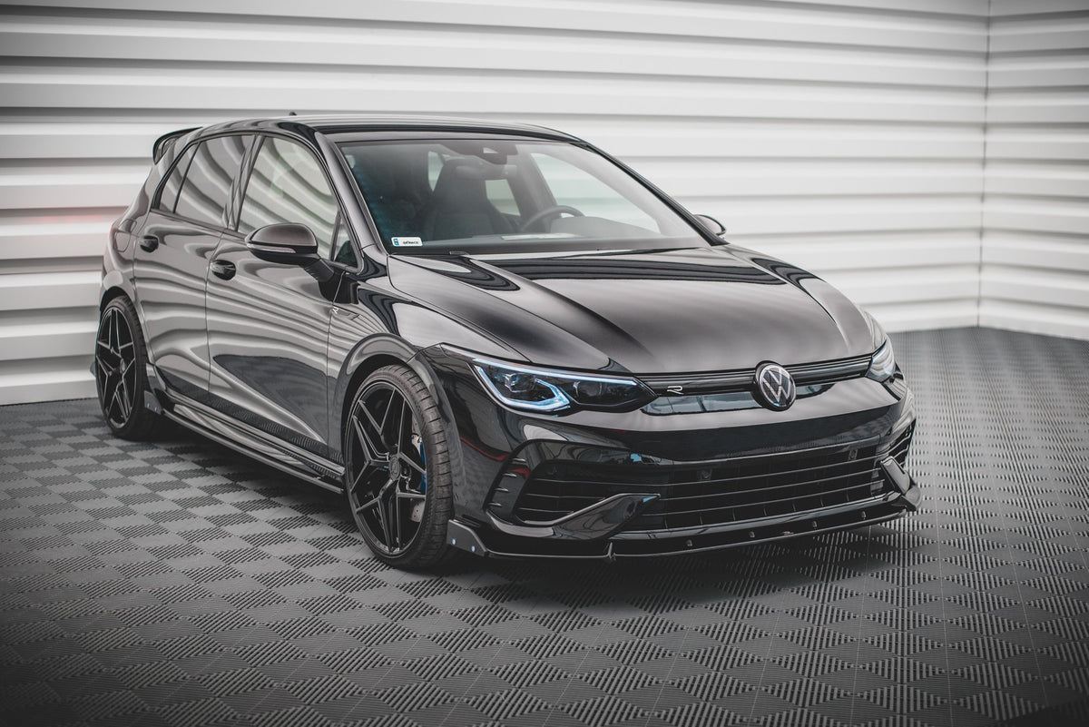 Front Splitter V.2 + Flaps Volkswagen Golf R Hatchback / Variant  Mk8