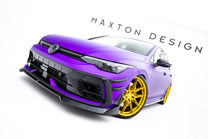 Front Splitter V.4 Volkswagen Golf R Hatchback Mk8 Facelift