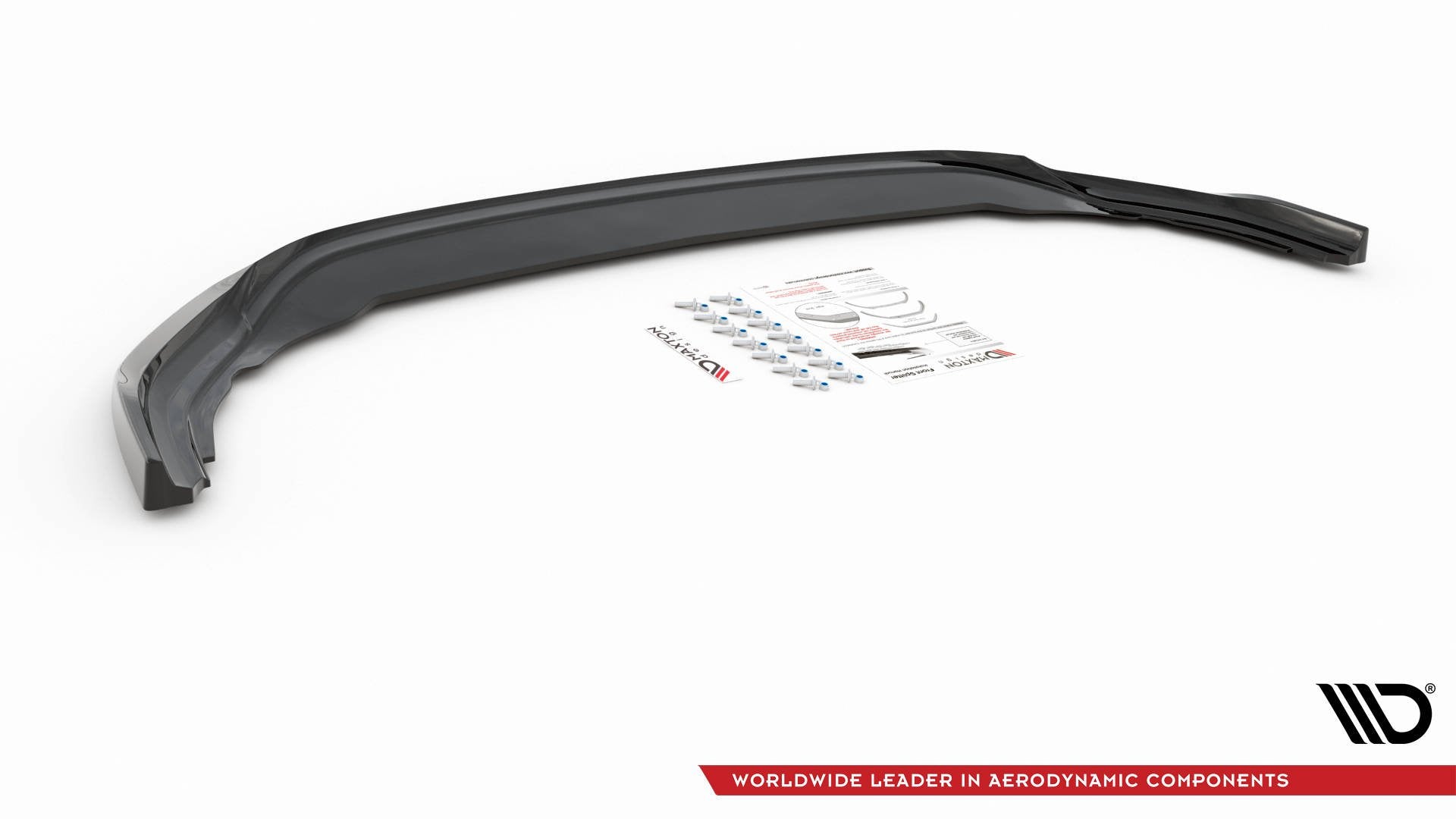 Front Splitter V.6 Volkswagen Golf R Hatchback / Variant  Mk8