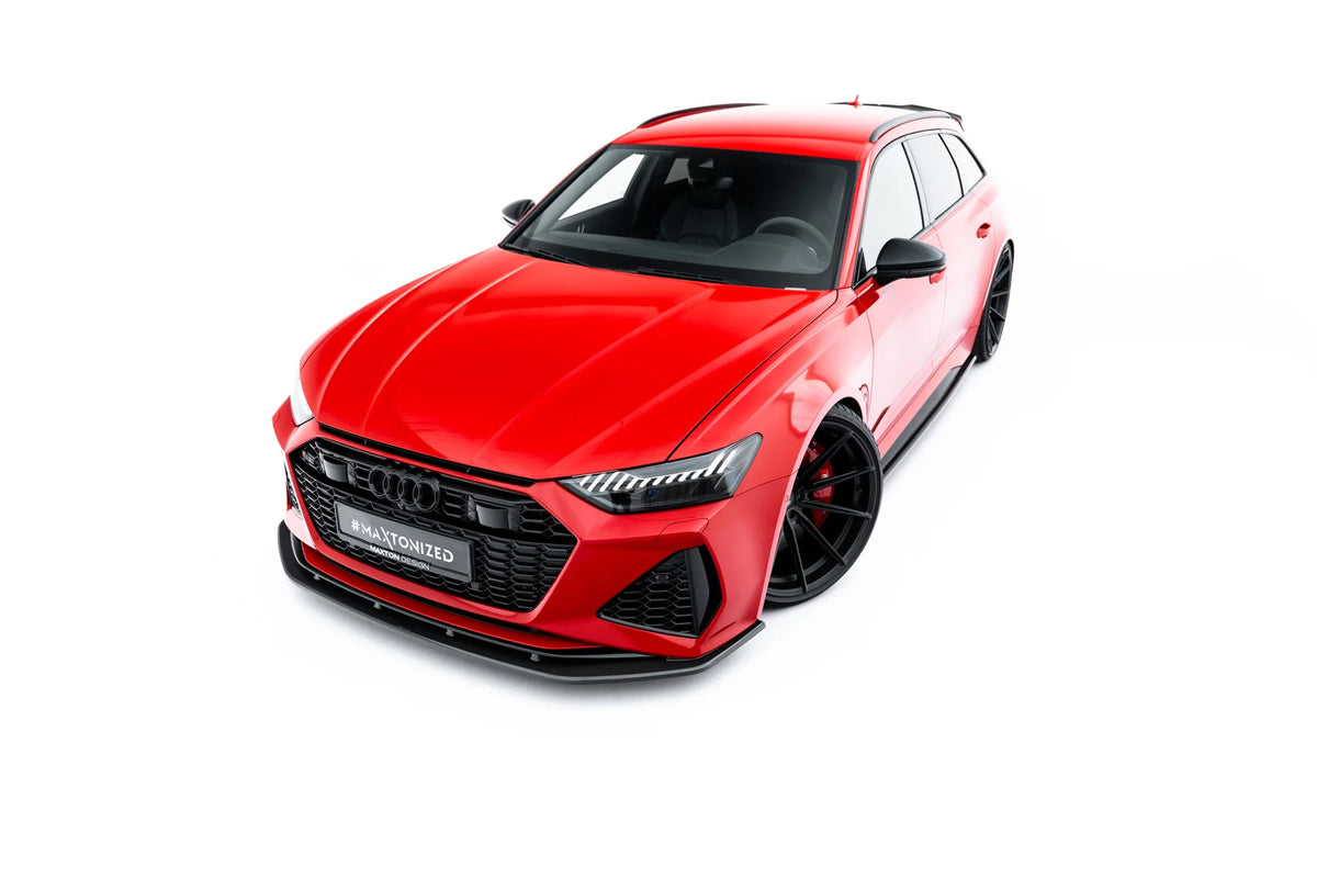 Prepreg Carbon Fiber Front Splitter Audi RS6 C8 / C8 Facelift