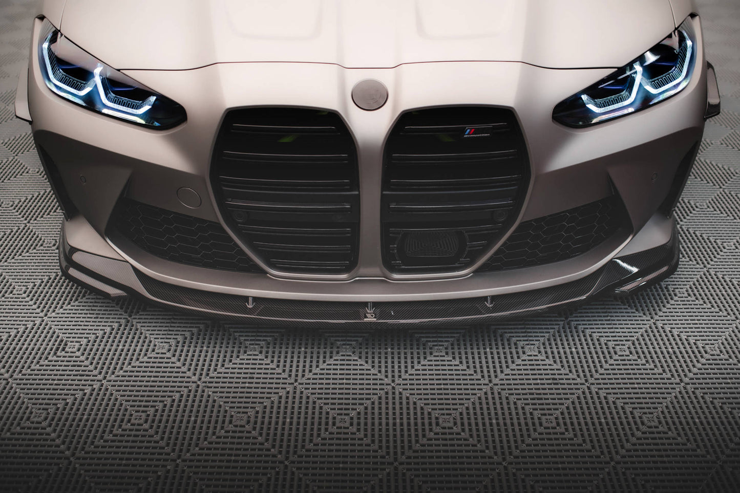 Prepreg Carbon Fiber Front Splitter V.2 BMW M4 G82 / G82 Facelift
