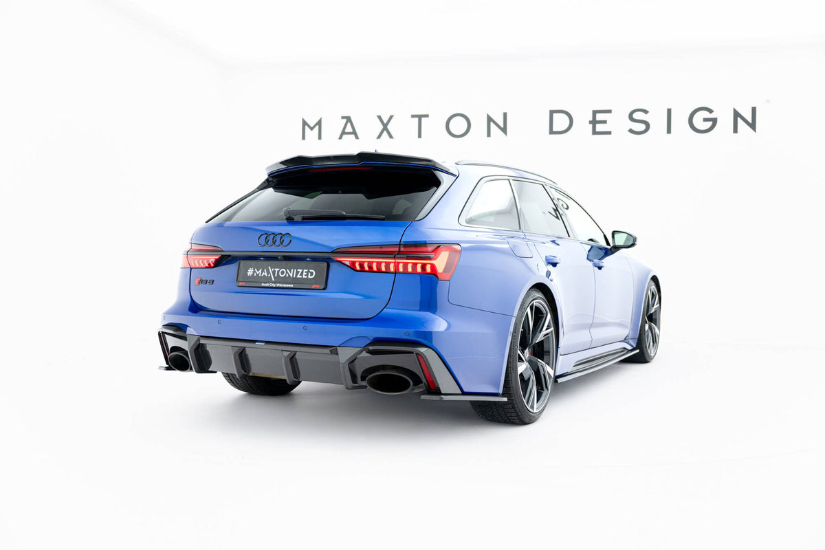 Prepreg Carbon Fiber Rear Diffuser Audi RS6 C8  (version with towbar)