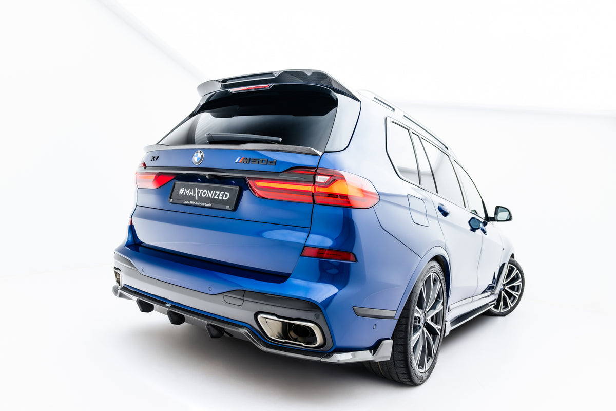 Prepreg Carbon Fiber Rear Diffuser BMW X7 M-Pack G07 / G07 Facelift (version with towbar)