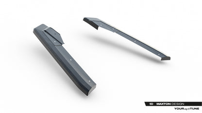 Prepreg Carbon Fiber Rear Side Splitters Audi RS6 C8 / C8 Facelift