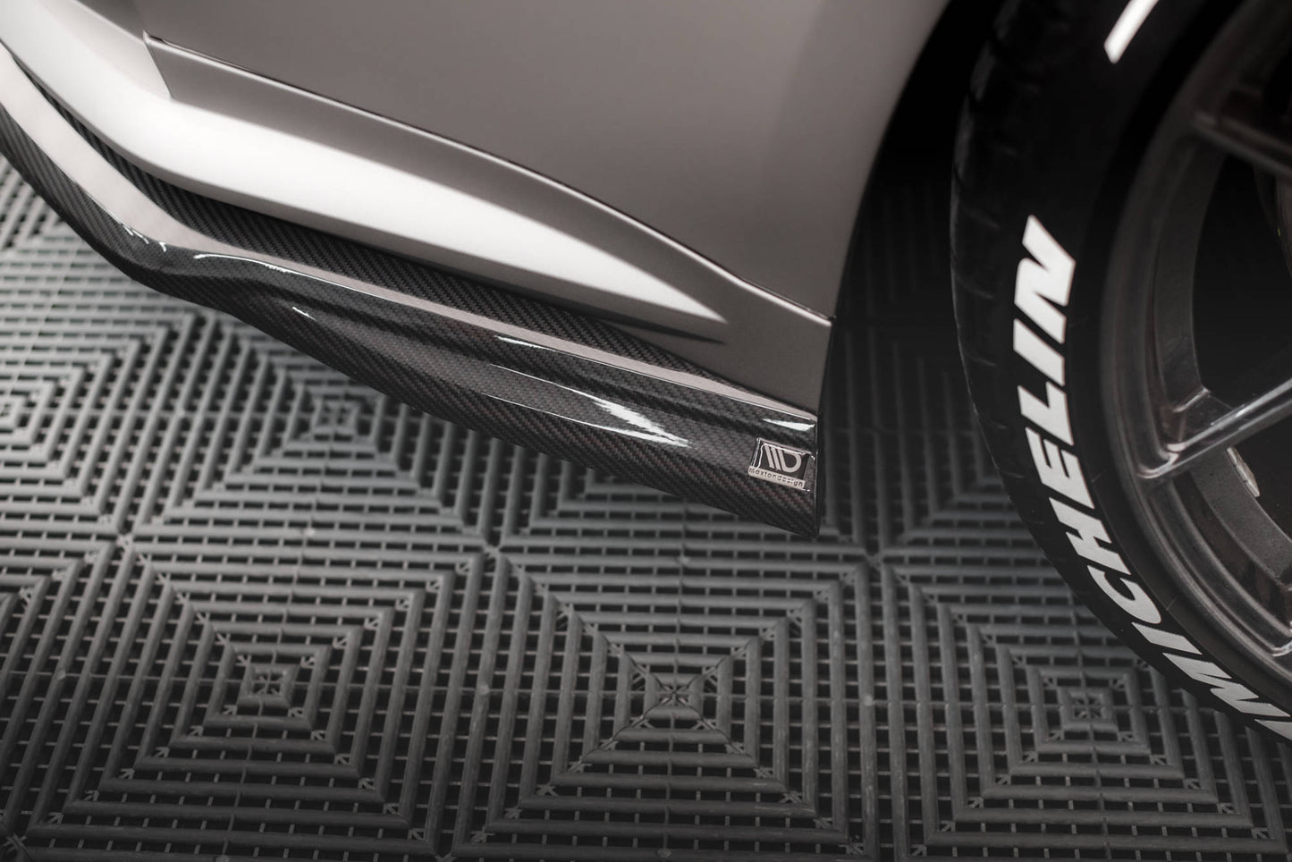 Prepreg Carbon Fiber Rear Side Splitters BMW M4 G82 / G82 Facelift