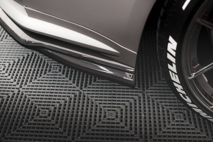 Prepreg Carbon Fiber Rear Side Splitters BMW M4 G82 / G82 Facelift