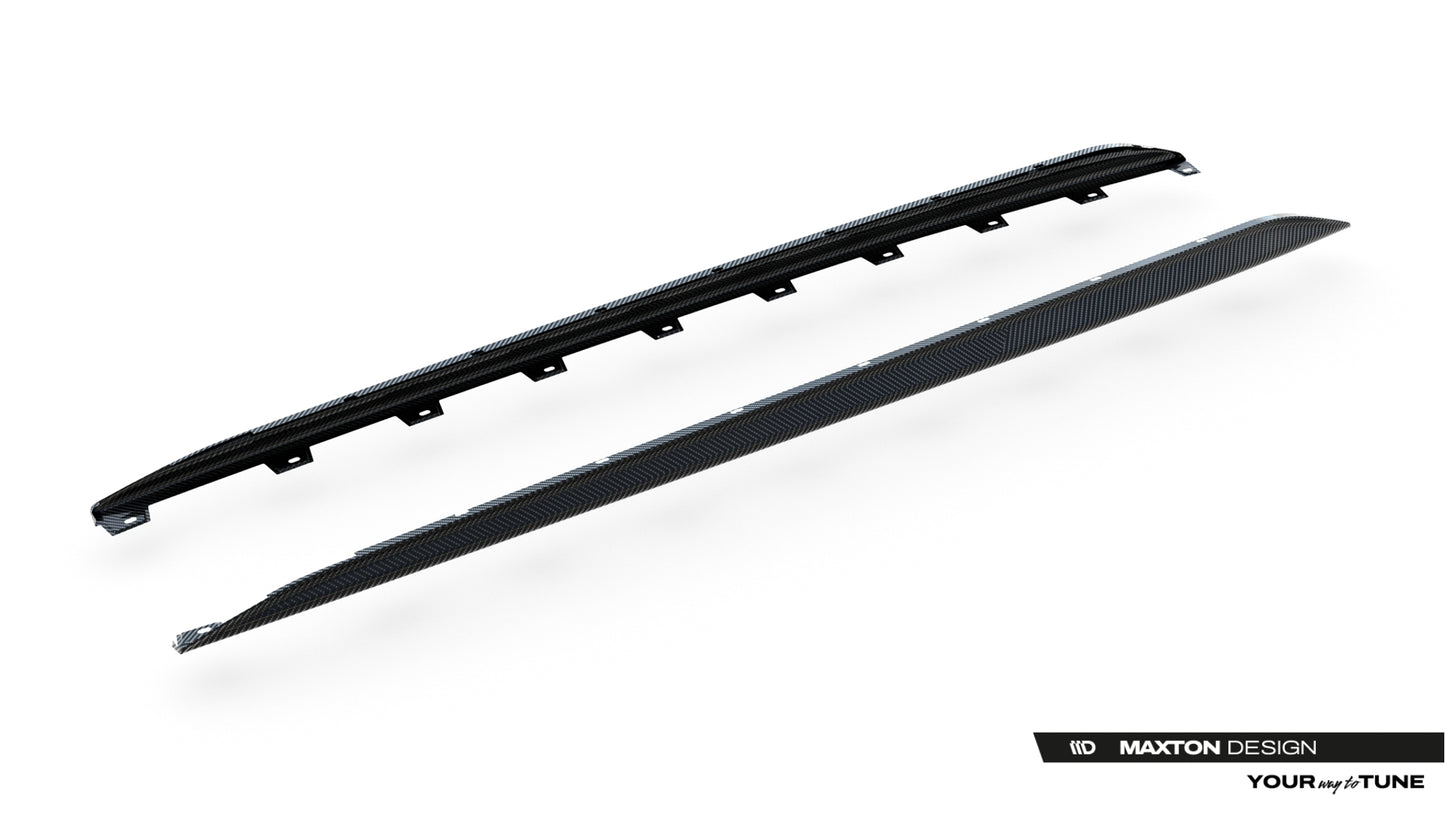 Prepreg Carbon Fiber Side Skirts V.2 Audi RS3 Sedan / Sportback 8Y / 8Y Facelift