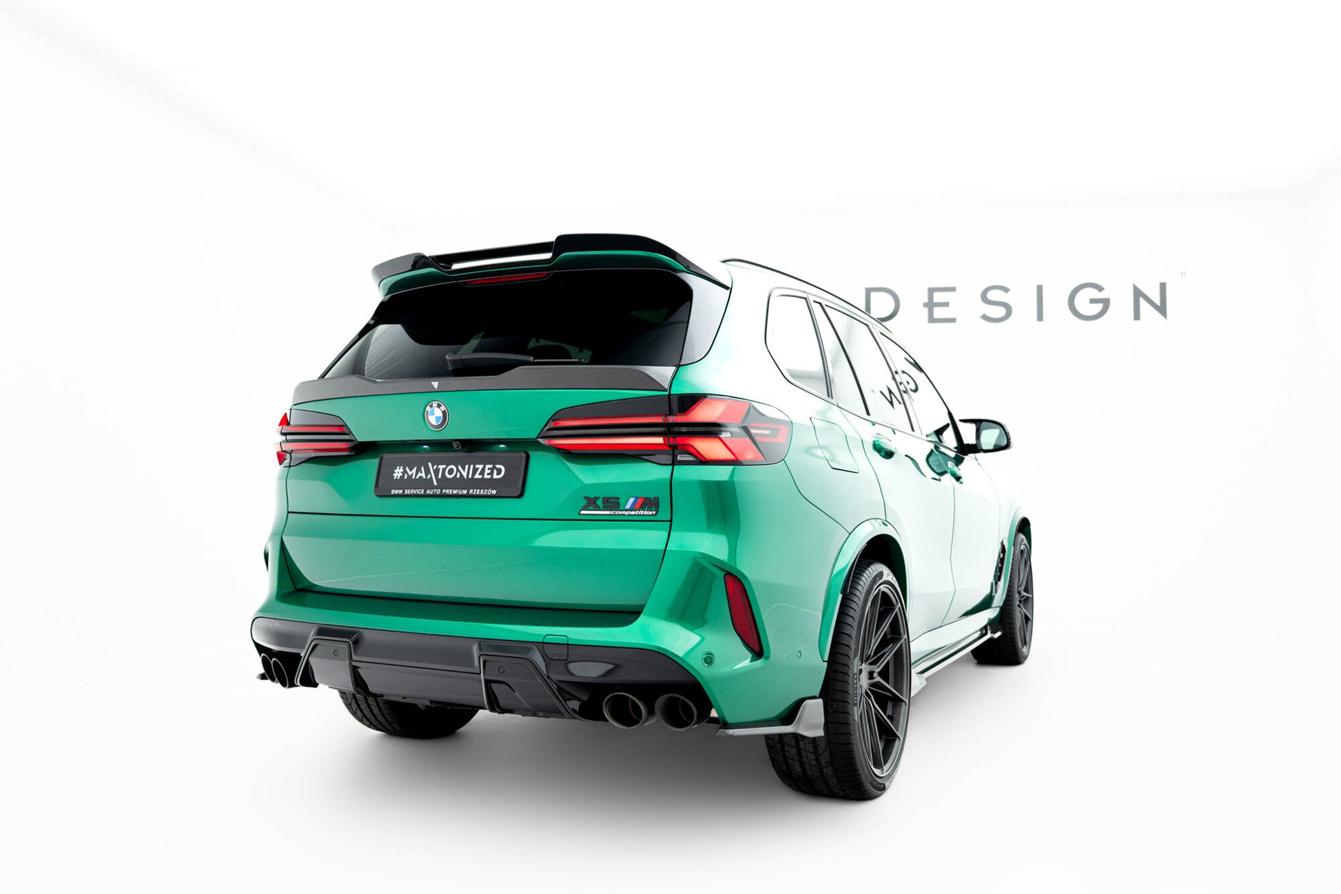 Prepreg Carbon Fiber Tailgate Spoiler (Lower) BMW X5 M / X5 M-Pack F95 / F95 Facelift  / G05 Facelift