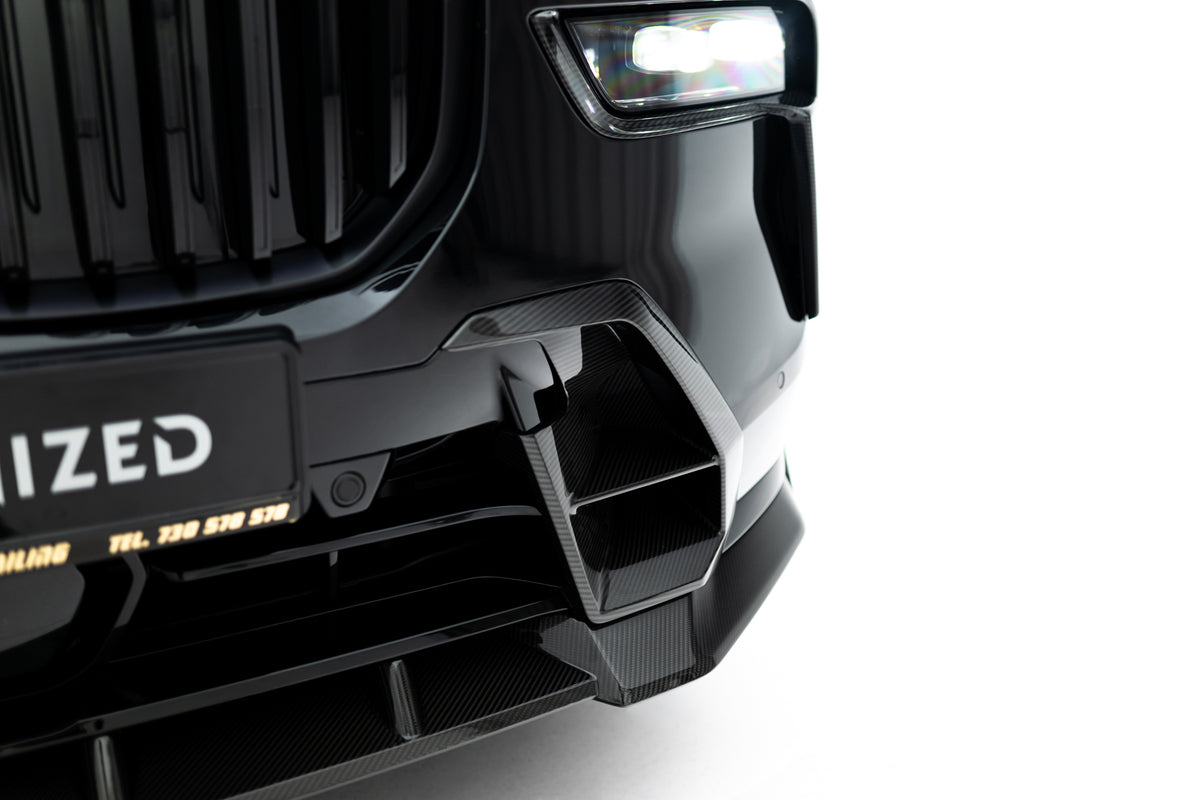 Prepreg Carbon Front Bumper Side Vents BMW X7 M-Pack G07 Facelift