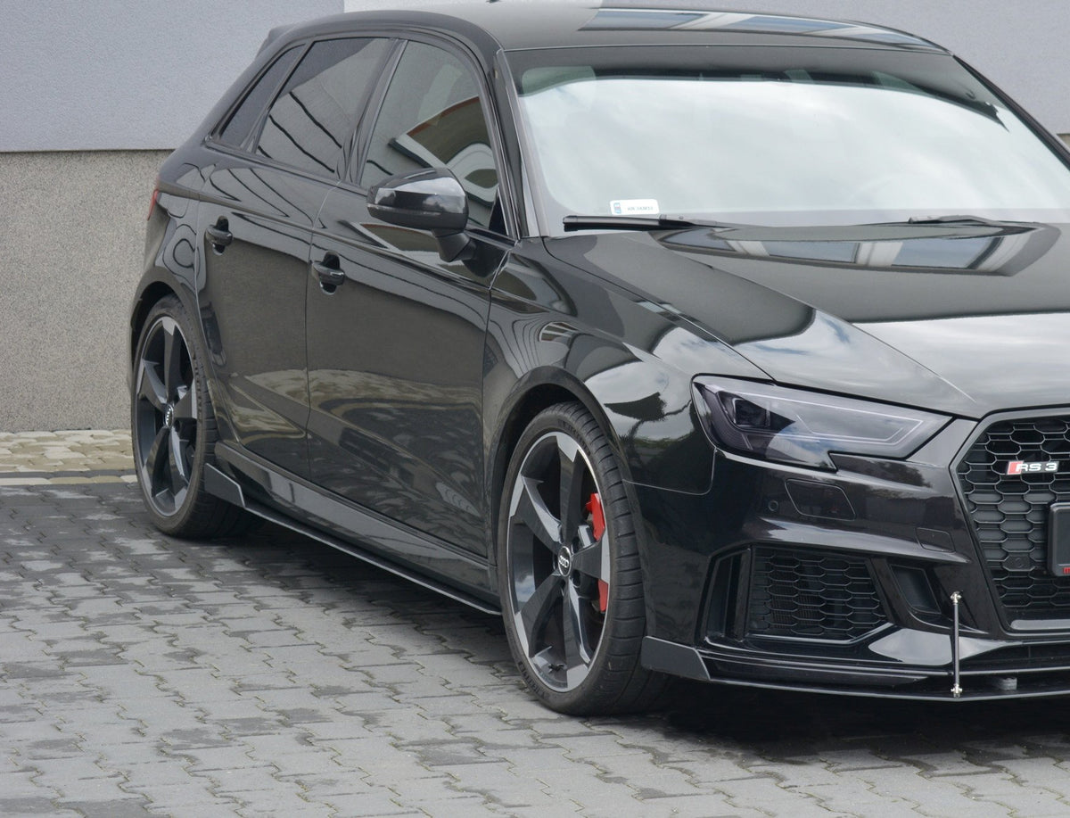 Racing Side Skirts Diffusers V.2 Audi RS3 Sportback 8V Facelift