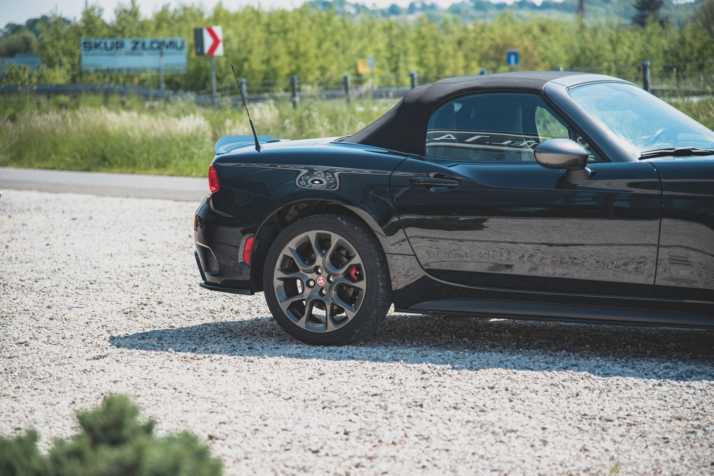 Rear Side Splitters Abarth 124 Spider