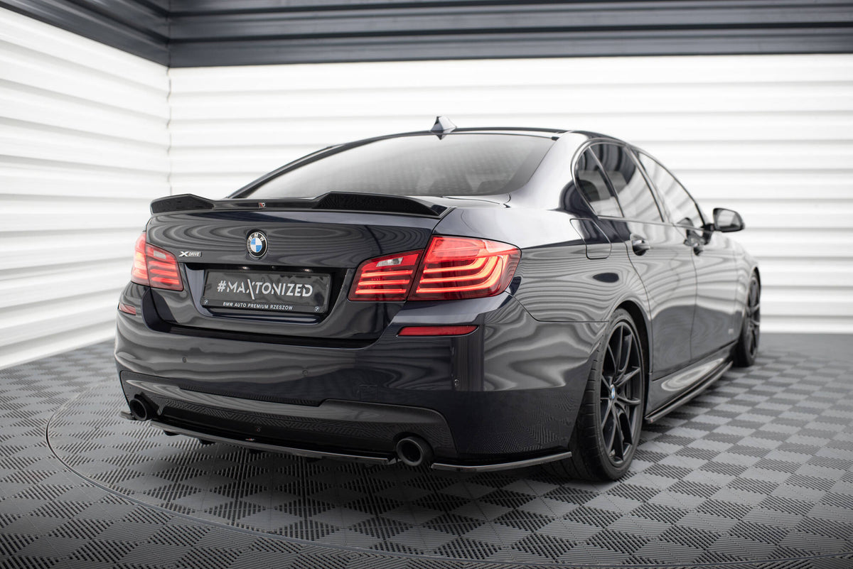 Rear Side Splitters  BMW 5 M-Pack Sedan /Touring  F10/F11 (fits two single exhaust ends)