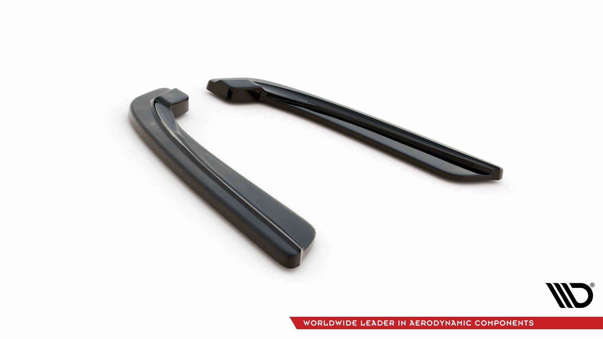 Rear Side Splitters  BMW 5 M-Pack Sedan /Touring  F10/F11 (fits two single exhaust ends)