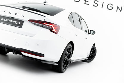 Rear Side Splitters Skoda Octavia Sportline Liftback / Combi Mk4 Facelift
