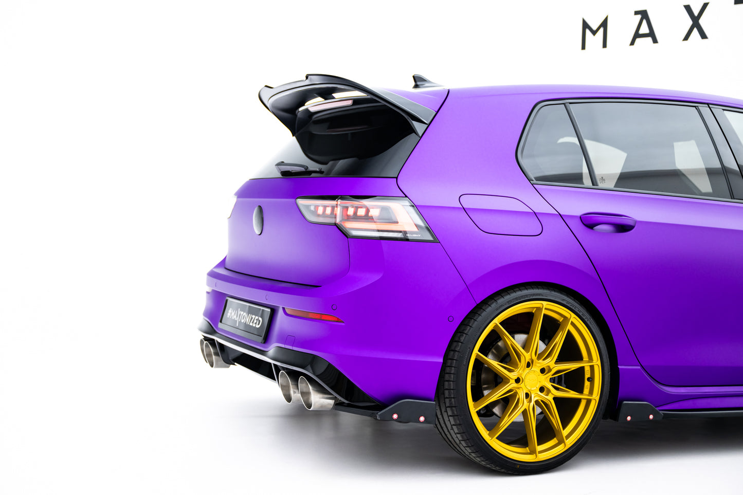 Rear Side Splitters V.2 + Flaps Volkswagen Golf R Hatchback Mk8 Facelift
