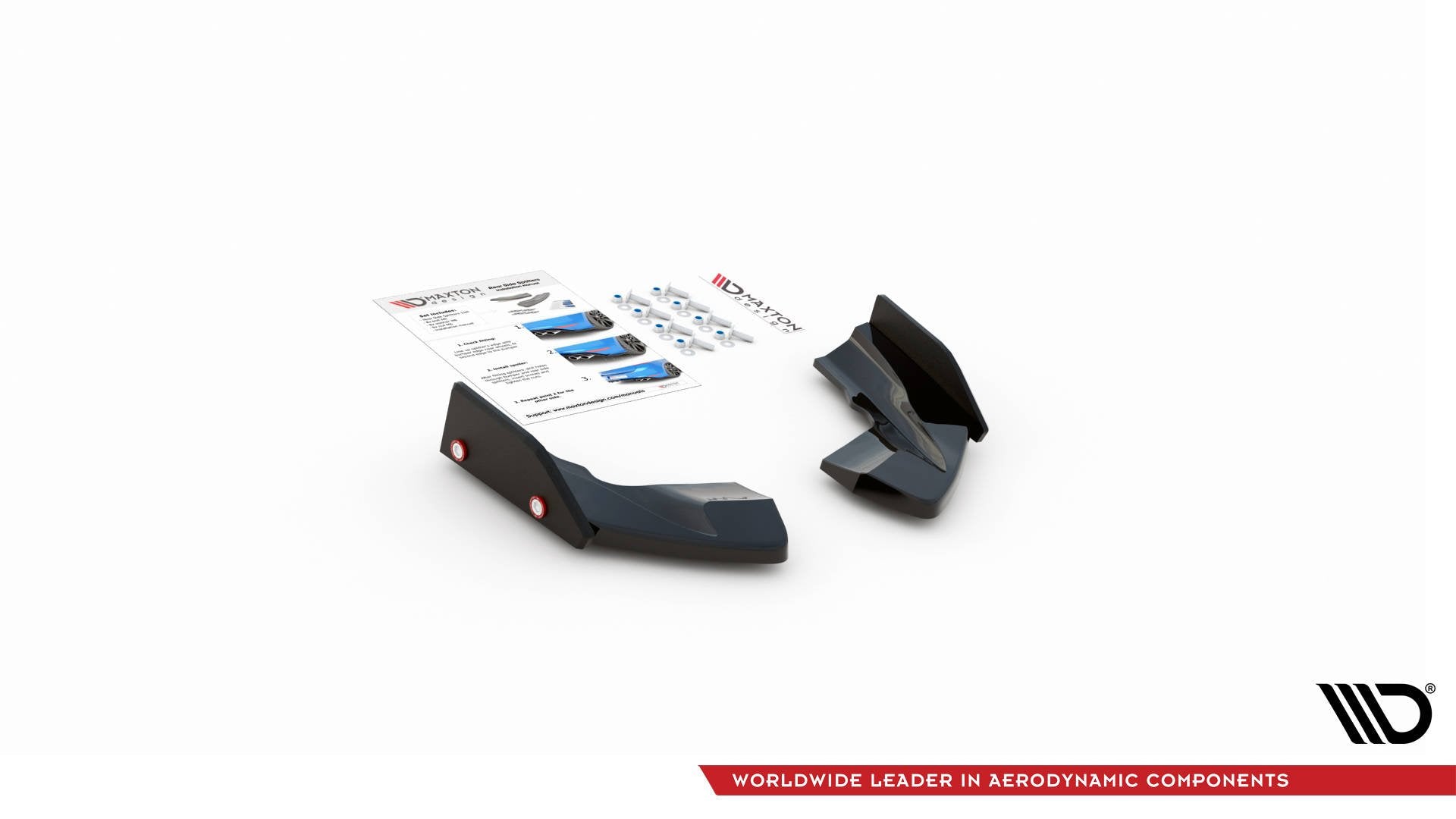 Rear Side Splitters V.2 + Flaps Volkswagen Golf R Hatchback Mk8