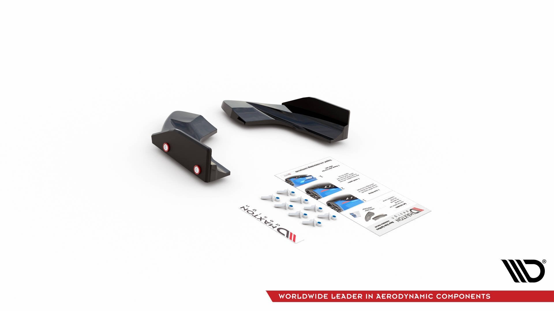 Rear Side Splitters V.2 + Flaps Volkswagen Golf R Hatchback Mk8