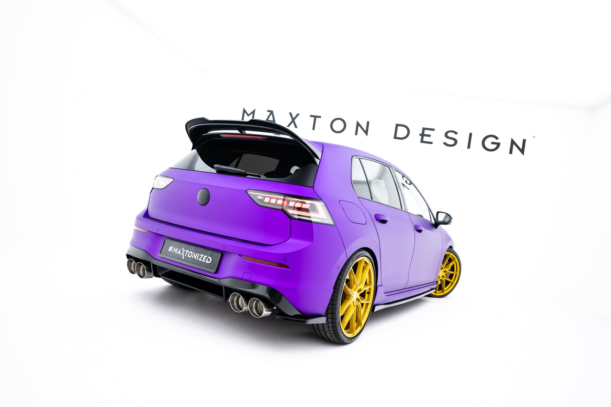 Rear Side Splitters V.2 for Volkswagen Golf R Hatchback Mk8 Facelift