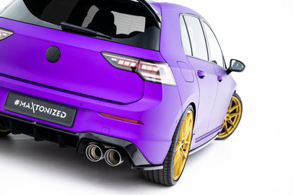 Rear Side Splitters V.3 for Volkswagen Golf R Hatchback Mk8 Facelift
