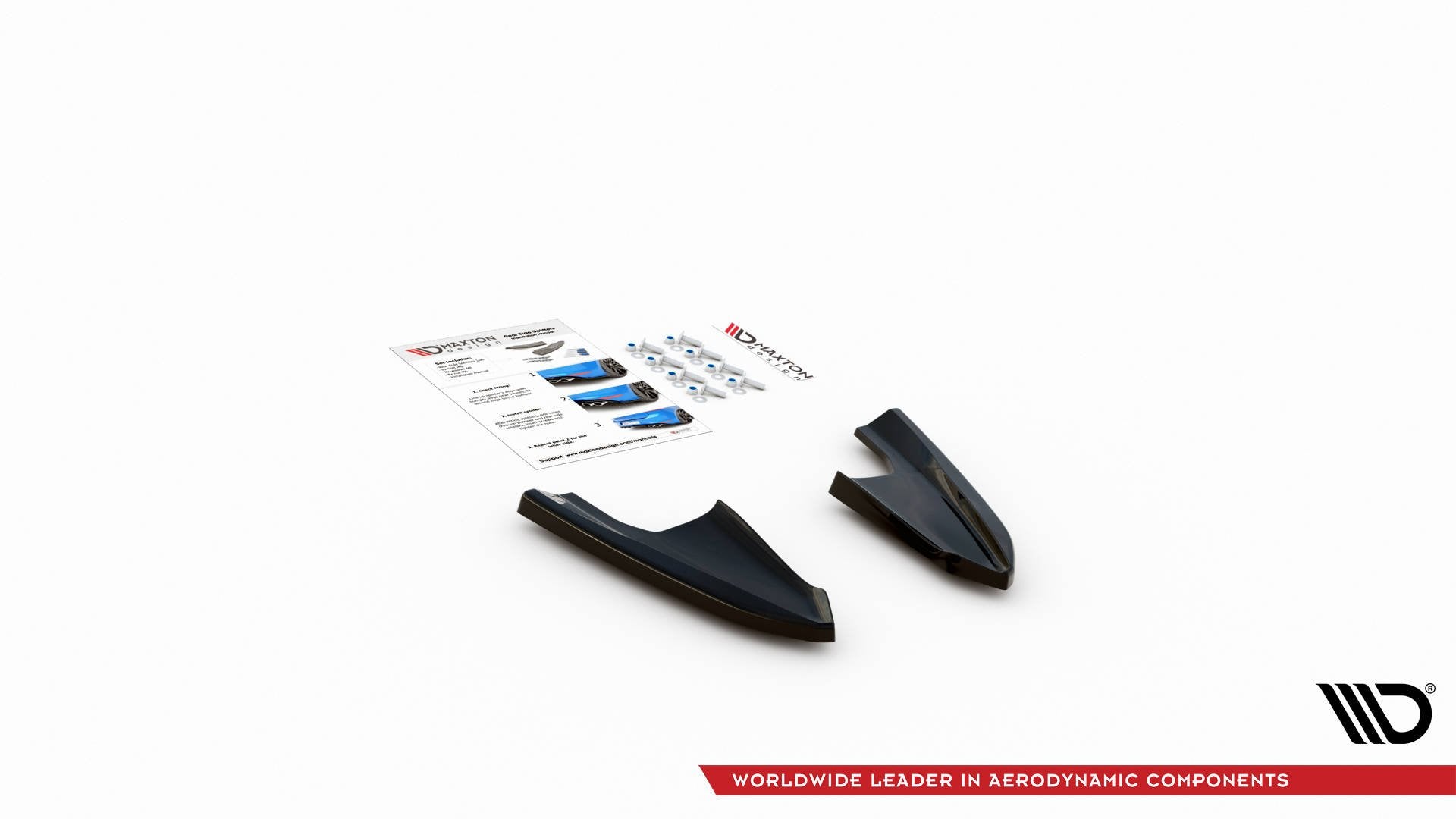 Rear Side Splitters V.3 for Volkswagen Golf R Hatchback Mk8