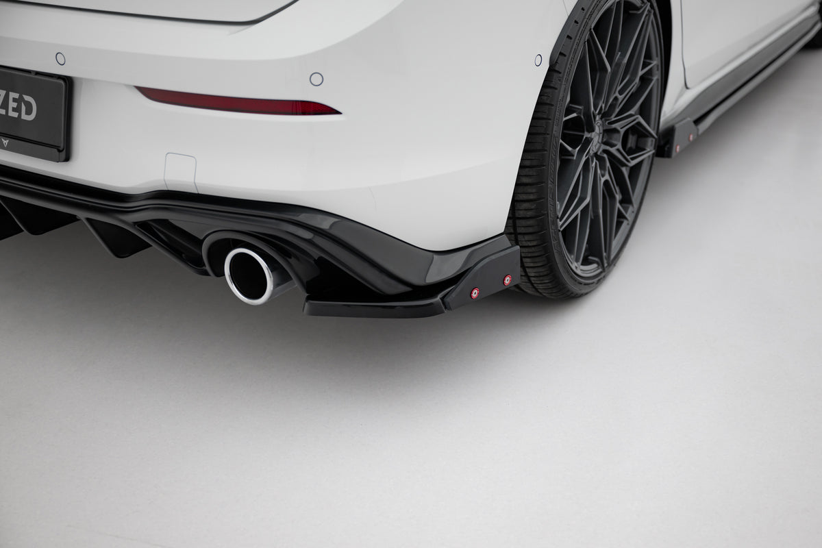 Rear Side Splitters V.4 + Flaps Volkswagen Golf GTI / GTE Mk8