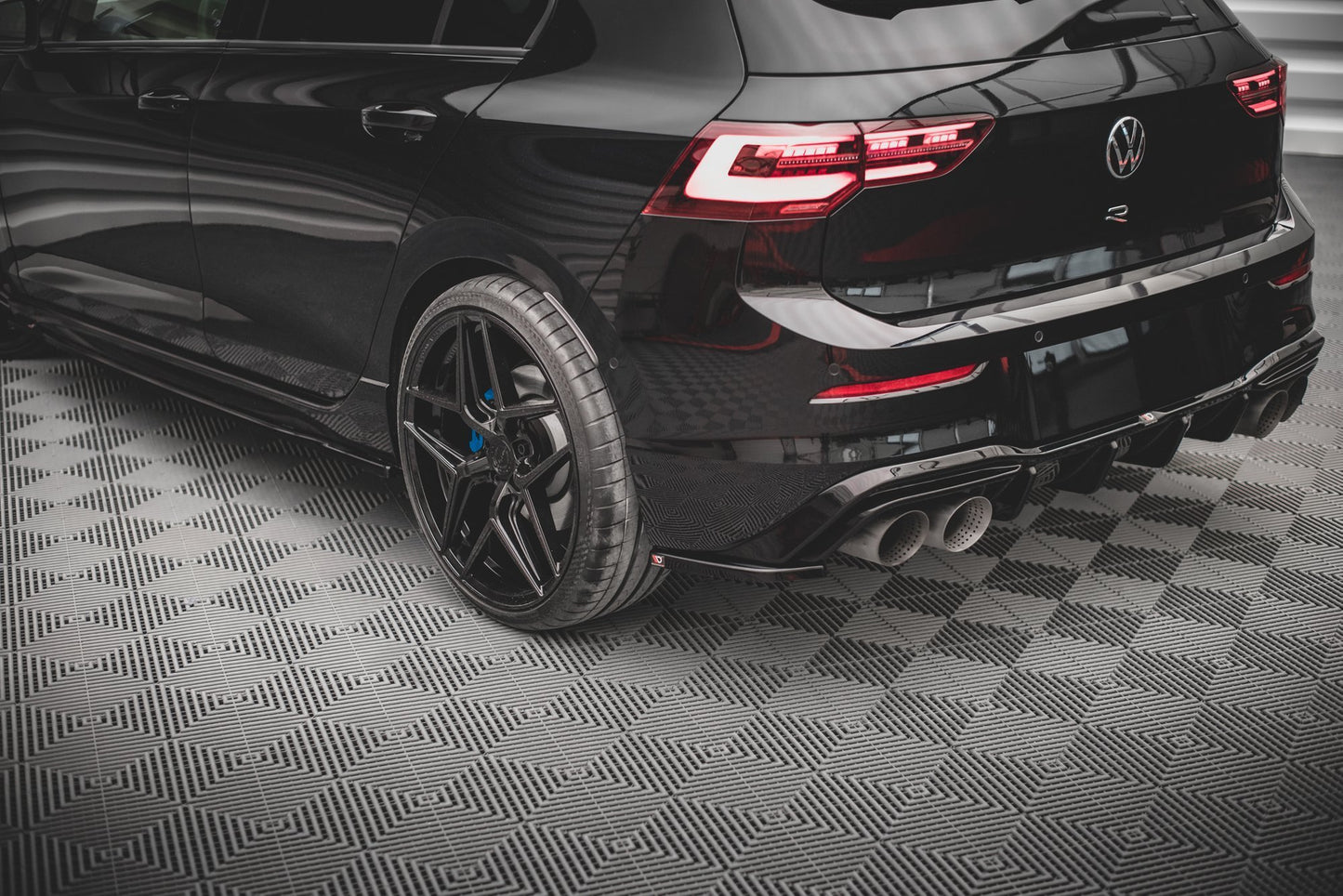 Rear Side Splitters V.4 for Volkswagen Golf R Hatchback Mk8