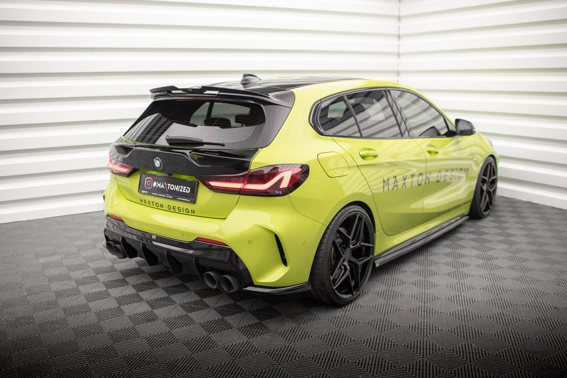Rear Side Splitters V.5 (For rear valance v.3) for BMW 1 M-Pack /  M135i / 128ti F40