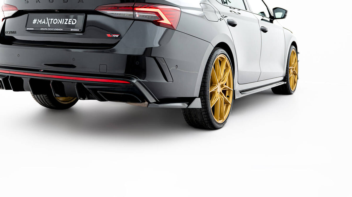 Rear Side Splitters V.8 Skoda Octavia RS Liftback / Combi Mk4 Facelift