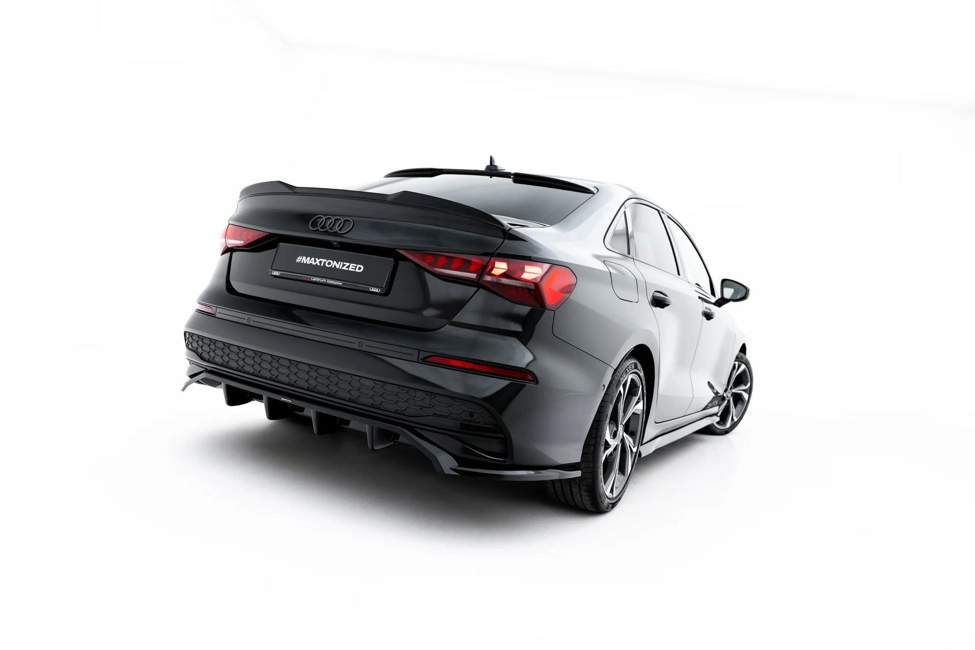 Rear Splitter (with vertical bars) Audi A3 Sedan 8Y Facelift