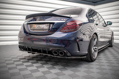 Rear Splitter (with vertical bars) Mercedes-AMG C 43 Sedan  W205 Facelift