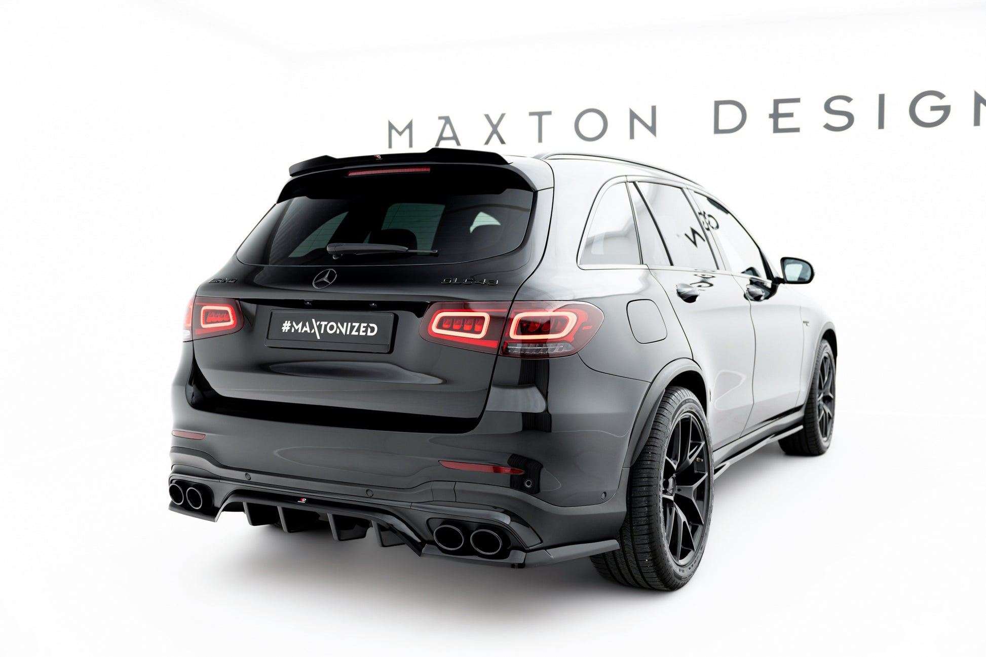 Rear Splitter (with vertical bars) Mercedes-AMG GLC 43 SUV X253 Facelift