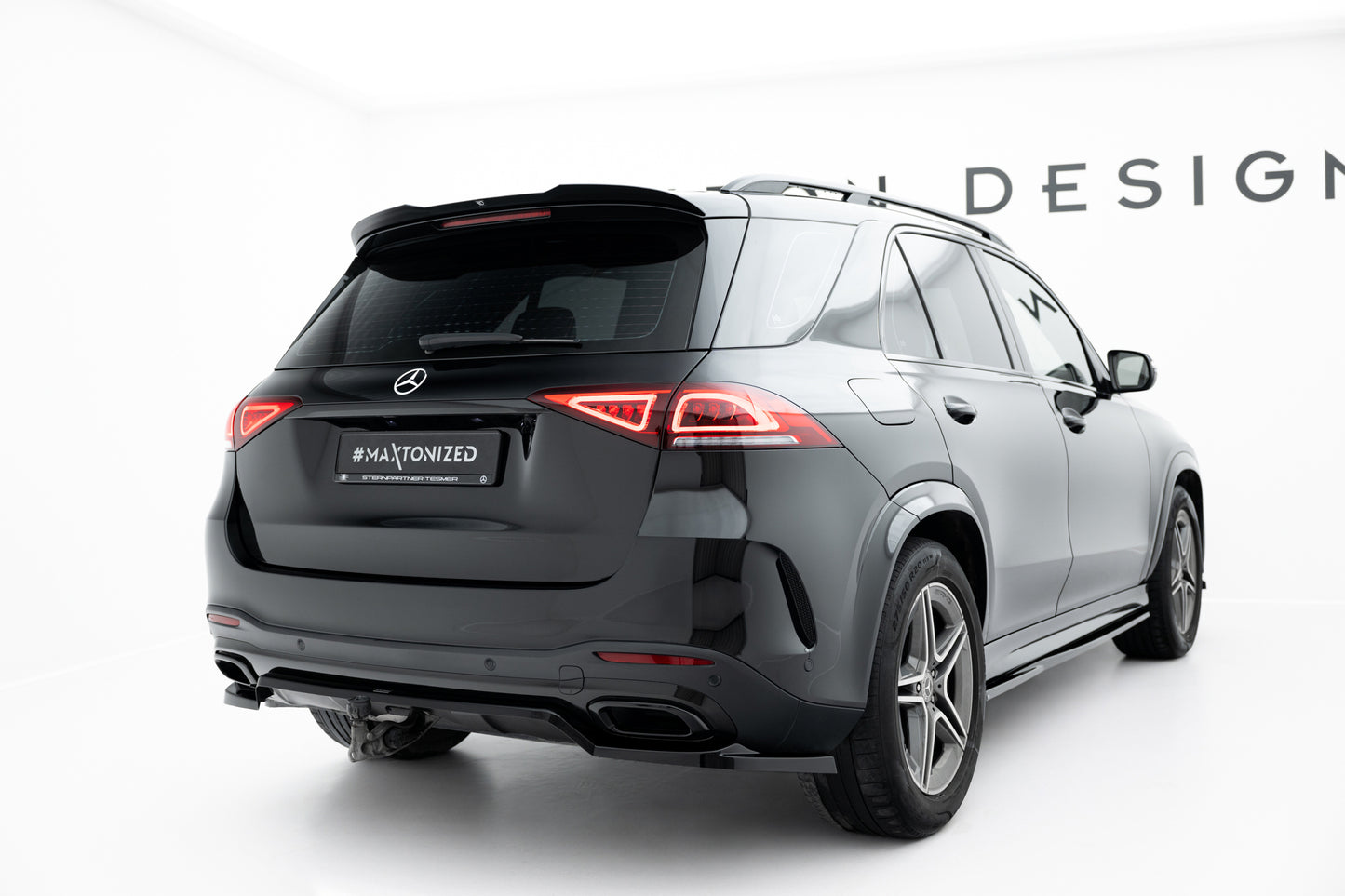 Rear Splitter (with vertical bars) Mercedes-Benz GLE SUV AMG-Line W167 / W167 Facelift
