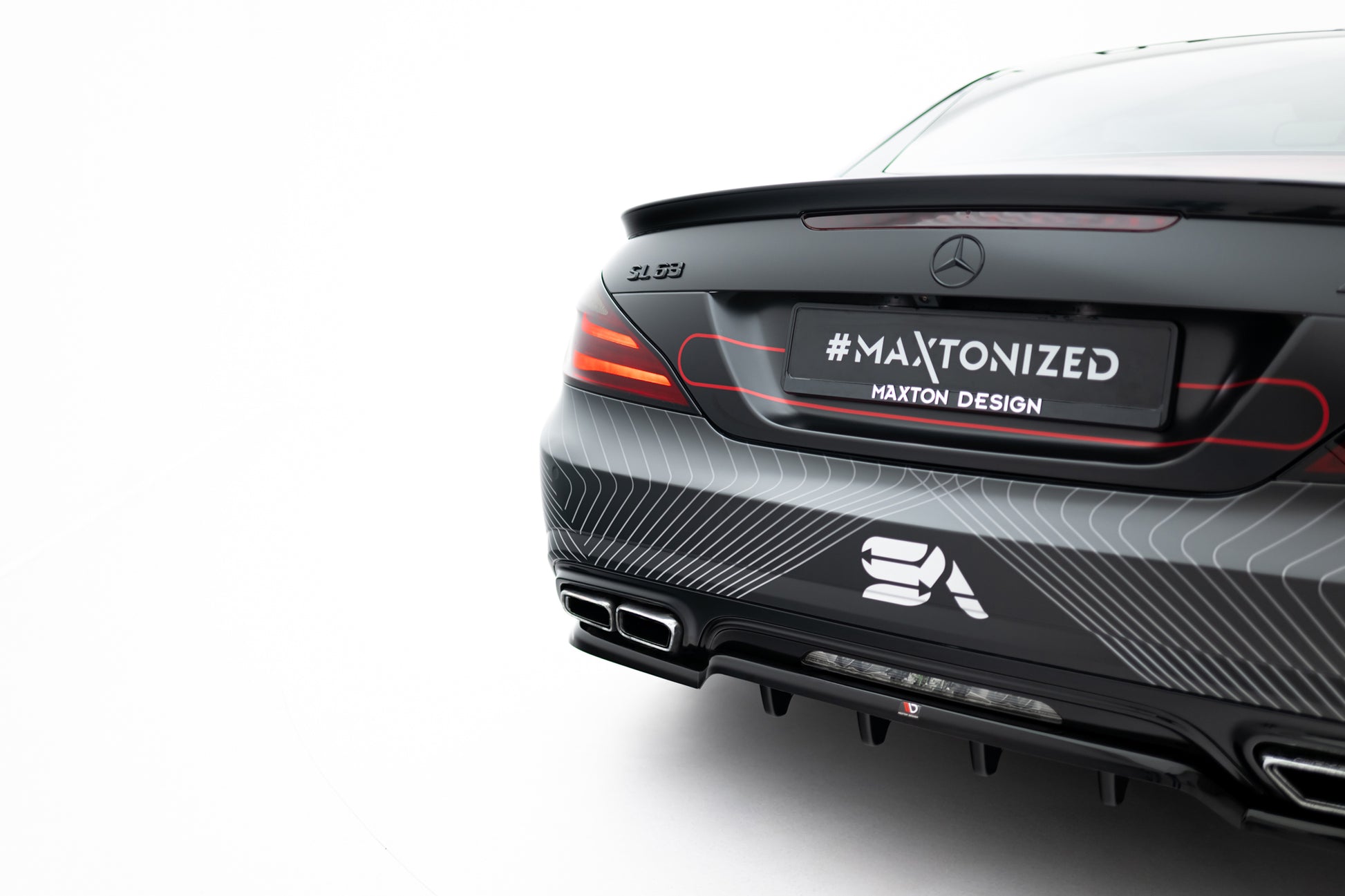 Rear Splitter (with vertical bars) Mercedes-Benz SL 63 AMG R231